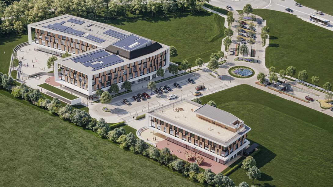 Ecole Moser Nyon - Vue du ciel